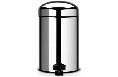 Brabantia 3 Litre Retro Pedal Bin - Brilliant Steel.
